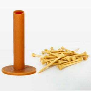 1 Golf Tee de Silicone 80 MM + 35 Unidades de Tee De Madeira