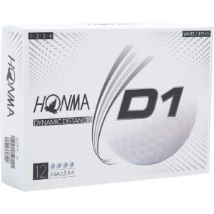 Bolas de Golfe Honma D1 Branca Caixa c/ 12 Unidades