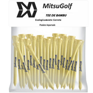 Tee de Golfe de Madeira Com 8 Cm - 25 Unidades
