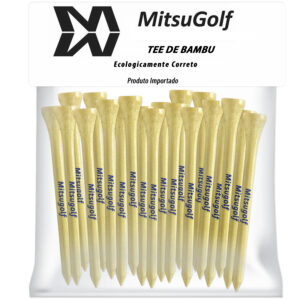 Tee De Golfe De Madeira Com 8 Cm  - 20 Unidades