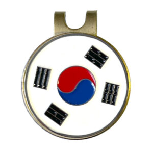 Marcador de Bola de Golfe – Green Marker - Bandeira da Coréia