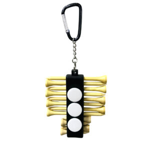 Golf Tee Holder - Suporte para Tees Longos e Tees Curtos Com Marcadores de Green