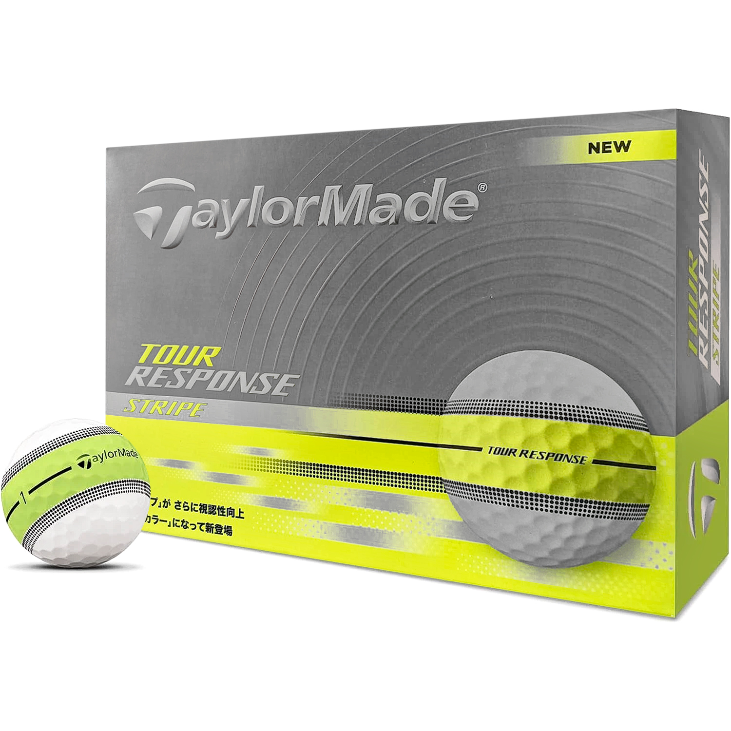 Bolas De Golfe Taylormade Tour Response Stripe Cx C/ 12 Unidades - Imagem 2