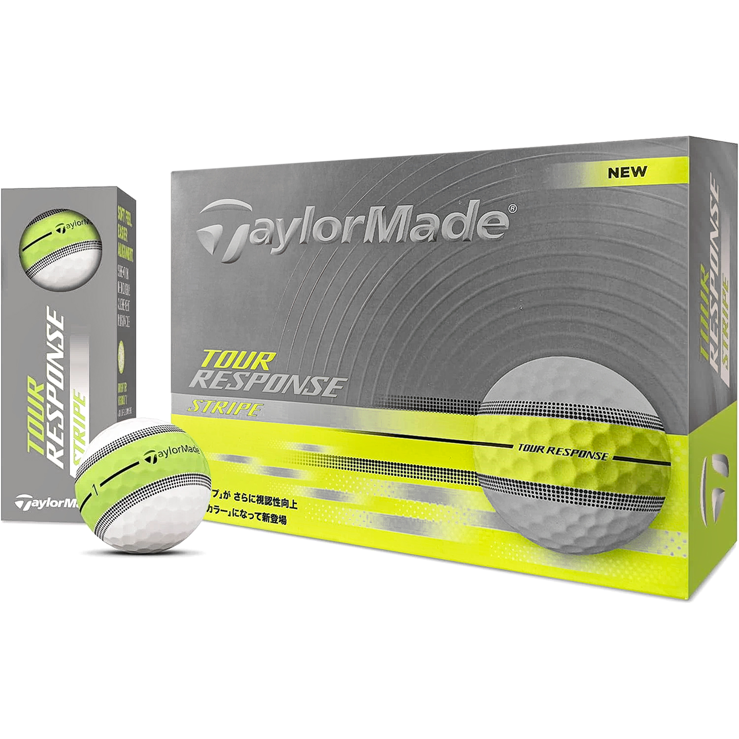Bolas De Golfe Taylormade Tour Response Stripe Cx C/ 12 Unidades