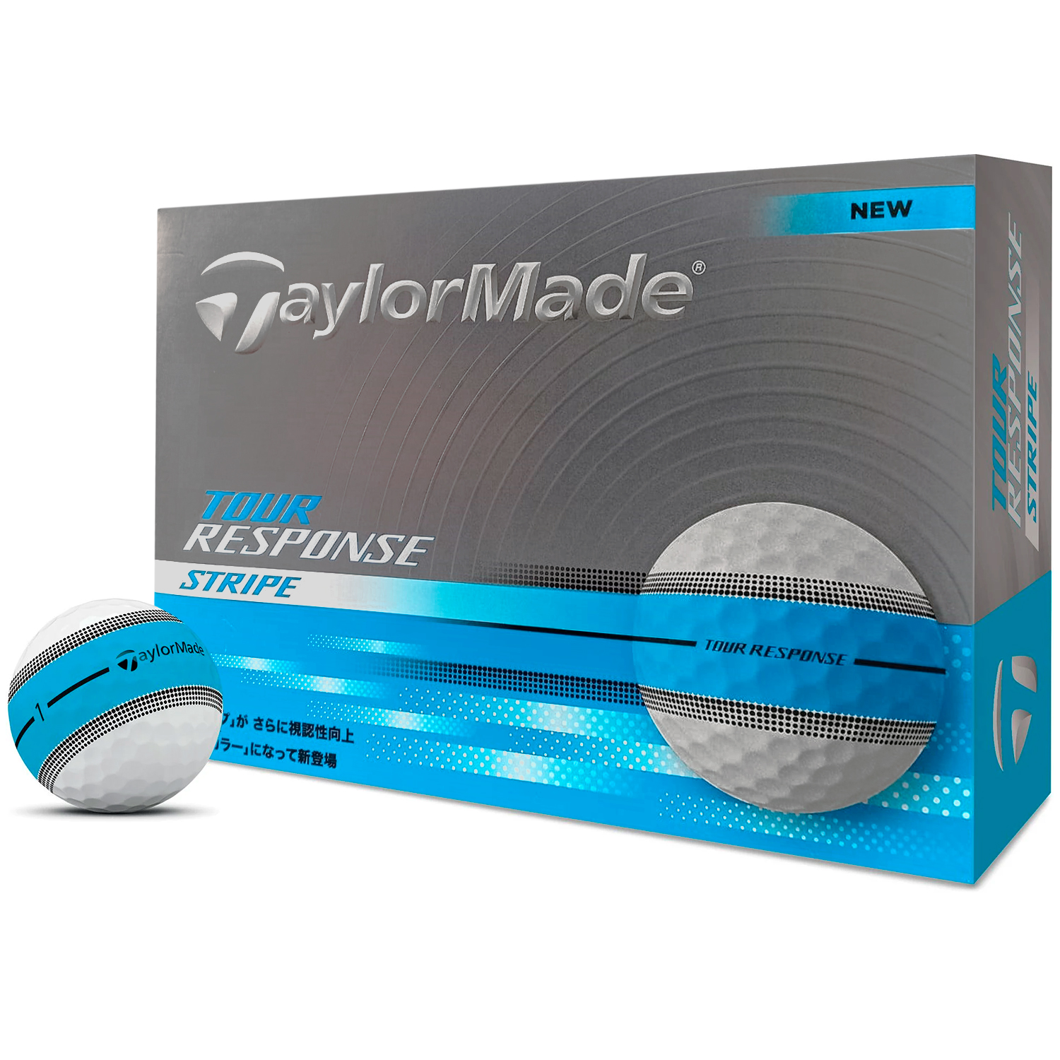 Bolas De Golfe Taylormade Tour Response Stripe Cx C/ 12 Unidades - Imagem 2